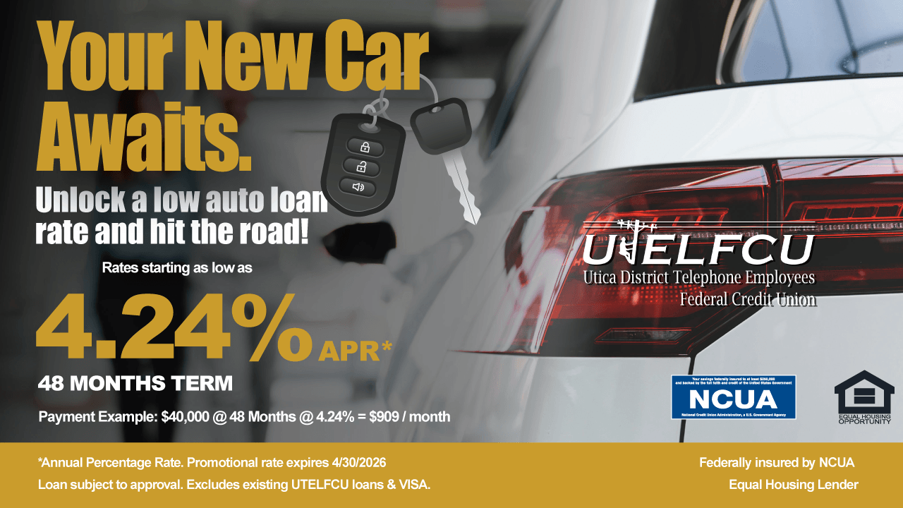 UTELFCU-2026AUTOLOAN-web-1280x720 2026 Auto Loan Ad
